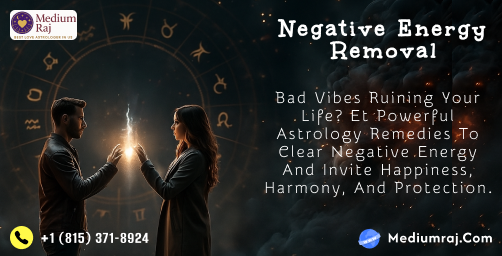 Negative Energy Removal by Medium Raj
